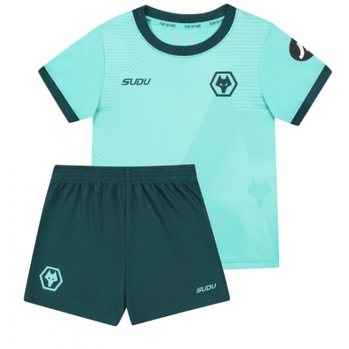 Wolves Tolu Arokodare #14 Replik Auswärtstrikot Kinder 2025-26 Kurzarm (+ Kurze Hosen)